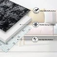 thumbnail image 2 of BRICHOEE 8 x 10 Shag Area Rugs, Soft Indoor Tie-Dyed Dark Grey Modern Nursery Rug, Plush Shaggy Throw Carpets for Boy and Girls Room Dorm Living Room, 2 of 6