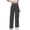 Dark Gray women's corduroy pants a1, variant on Women's Corduroy Wide Leg High Waisted Trousers with Pockets Casual Loose Long Pants for Party Office Streetwear Travel, Dark Gray M