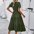 thumbnail image 4 of Siilsaa Womens Flowy Dresses Summer Women's Summer Casual Dresses Floral Party Dress AG,L, 4 of 5