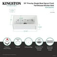 thumbnail image 5 of Gourmetier KGPF331810YHC 33" Fireclay Farmhouse Kitchen Sink, Glossy White, 5 of 5