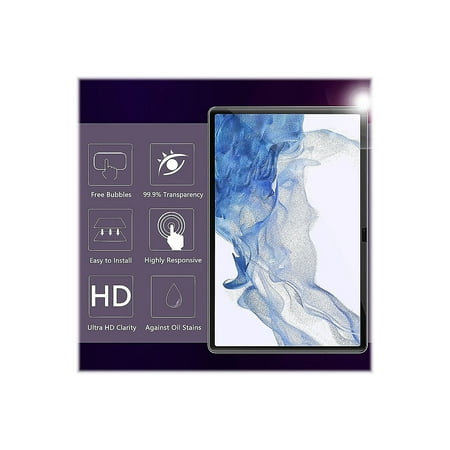 SaharaCase - ZeroDamage Ultra Strong Tempered Glass Screen Protector for Samsung Galaxy Tab S8 - Clear