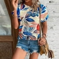 thumbnail image 2 of Women's Viscose Sleep T-Shirt V-Neck Pajamas Top, 2 of 7