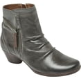 thumbnail image 1 of Women's Rockport Cobb Hill Laurel Slouch Ankle Bootie Grey Full Grain Leather 11 M, 1 of 5