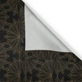 thumbnail image 3 of Ambesonne Peacock Christmas Kitchen Curtains, Dark Feathers, 55"x45", Black and Brown, 3 of 3