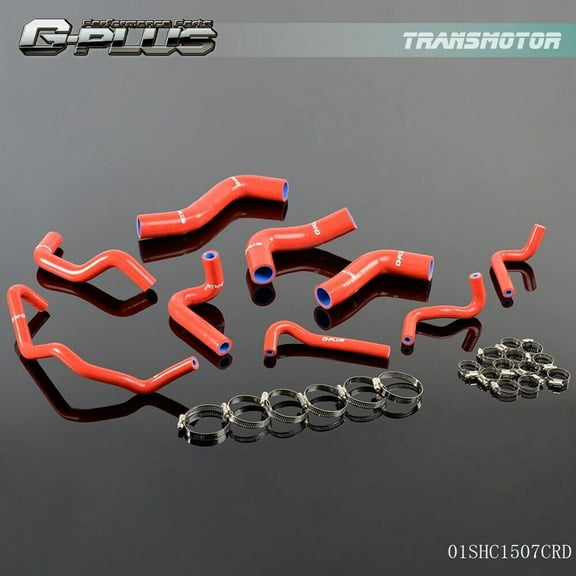 Silicone Radiator Hose Red Fits Roadstar Miata MX-5 NA6CE B6ZE 16L 89-93-