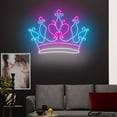 thumbnail image 2 of Craftnamesign Queen Crown Neon Art, Crown Led Light For Wall Decor, Crown Led Signboard, 2 of 5