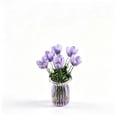 thumbnail image 2 of Horivan Handmade Glass Flower Arrangement Mini Vase Decorative Centerpiece for Desk, 2 of 7