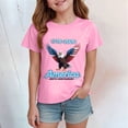 thumbnail image 2 of CAICJ98 250 Year American Anniversary Shirt Boys Girls 4th of July Shirts Toddler American Flag T-Shirt Kids Patriotic Short Sleeve Tees Cotton Top Clothes (Pink,9-10 Years), 2 of 4