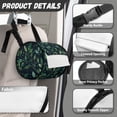 thumbnail image 6 of ZIATUBLE Green Leaves Hanging Paper Case Round Paper Towel Storage Bag Dustproof Paper Towel Dispenser Kitchen Paper Towel Hanging Organizer Universal Carrying and Storage Case, 6 of 7