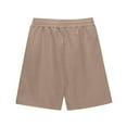thumbnail image 6 of EnJoCho Girls High Waisted Linen Shorts, Wide Leg Knee Length Summer Shorts for Teens, Casual Elastic 𝖣rawstring Beach Shorts 4-13T, 6 of 8