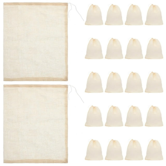 Accessoires de Cuisine Classiques, Sacs à Étamine pour la Cuisson Sacs de Filtrage Sacs à Soupe Réutilisables Chaussettes de Soupe