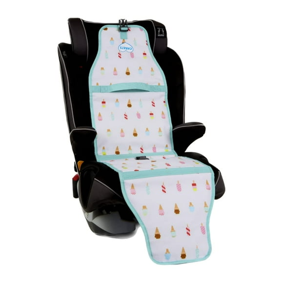 Almohadilla de refrigeración para asiento de coche Cool Carats, autoaislante, blanca