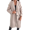 Khaki, variant on Black Trench Coat Women Autumn and Winter Simple Long Sleeved Solid Color Single Breasted Woolen Jacket for Women Peacoat Womens Coat Black L