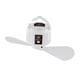 thumbnail image 3 of Ventilador de techo para tienda de campaña con temporizador y gancho para colgar, 3 velocidades Blanco 10400mAh, 3 of 7