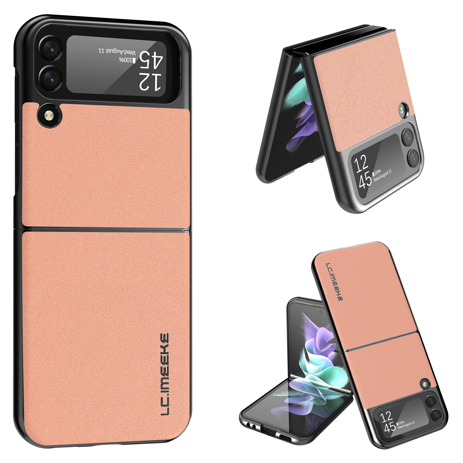 Allytech Galaxy Z Flip 3 Case with Hydrogel Soft Screen Protector