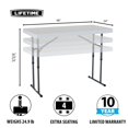 thumbnail image 3 of Mesa plegable ajustable de altura comercial Granito blanco, 3 of 8