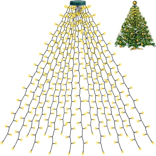 Cadena de luces navideñas JAMW luz cálida 8 modos de iluminación IP44
