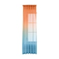 thumbnail image 2 of Gradient Sheer Curtains 96 x 52 Inch Semi Transparent Window Drapes Light Filtering Curtains for Living Room Bedroom Patio Modern Home Decor Machine Washable Curtains for Farmhouse Vintage Decor, 2 of 7