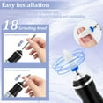 thumbnail image 3 of FYJUCPA Kit de Lima Eléctrica de Aleación de Aluminio para Uñas de Punta Gruesa Recargable 4 Velocidades Máquina de Taladro Eléctrico de Uñas de Bajo Ruido Amoladora Eléctrica para Varias Uñas y Form, 3 of 11