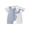 Blue, variant on Yuemengxuan Baby Boy Collared Romper Elephant Pattern Short Sleeve Jumpsuit Cute Summer Clothes