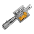 thumbnail image 1 of Garfield I'm Not Lazy Square Tie Bar Clip Clasp Tack- Silver or Gold, 1 of 6