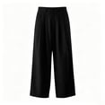 thumbnail image 4 of CONZONE Mens Baggy Pants Wide Leg Pants for Men Trendy Buttons Solid Soft Casual Joggers Pant With Pockets, 4 of 4