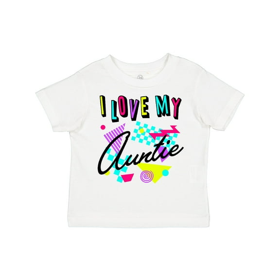 Inktastic I Love my Auntie- 80s retro style Boys or Girls Toddler T-Shirt