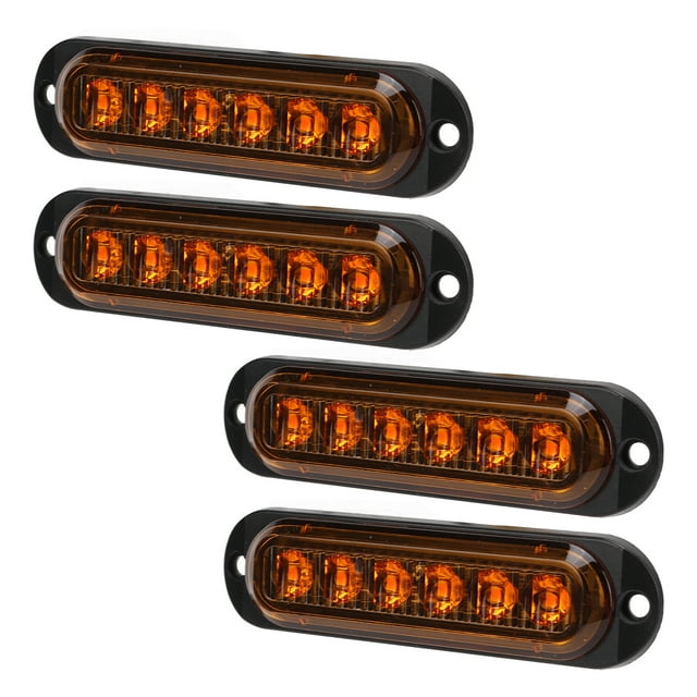 Luz de emergencia para camión, 4 luces laterales LED para camión, luces de emergencia para camión, luces de posición laterales para camiones, optimizadas para la excelencia