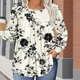 thumbnail image 5 of Neewe Plus Size Tops for Women Winter Long Sleeve Shirts Crew Neck Casual Loose Tunic Blouse, 5 of 6
