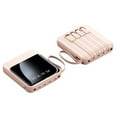 hengsof High Capacity Selfwired Fast Charging Portable Charger, USB
