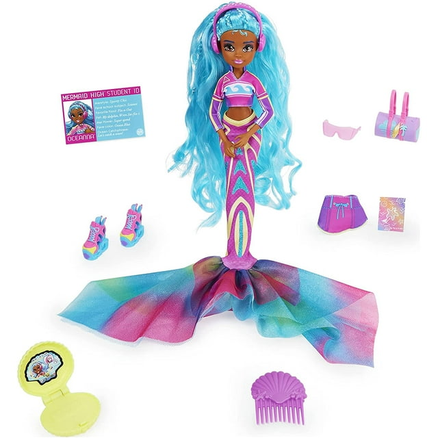 Muñeca de moda Mermaid High Oceanna Deluxe con accesorios 10.5