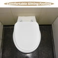 thumbnail image 3 of HEALEEP Asiento De Inodoro Oval Con Cojín Para Estabilidad Extra En Baños Modernos, 3 of 8