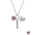 thumbnail image 2 of Delight Jewelry Acrylic Pink "Puppy Love / Take a Walk" Heart Always My Mother Bar Zoe Necklace, 2 of 4
