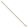 thumbnail image 2 of 14k Yellow Gold Polished Box Catch Closure Diamond Tennis Bracelet - 1.00 dwt, 2 of 3