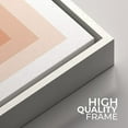 thumbnail image 4 of PixonSign Framed Wall Art Print Set Tan and Blue Illusion Squares Abstract Shapes Digital Art Modern Art Chic Colorful Multicolor Ultra for Living Room, Bedroom, Office - 24"x24"x2 White, 4 of 5