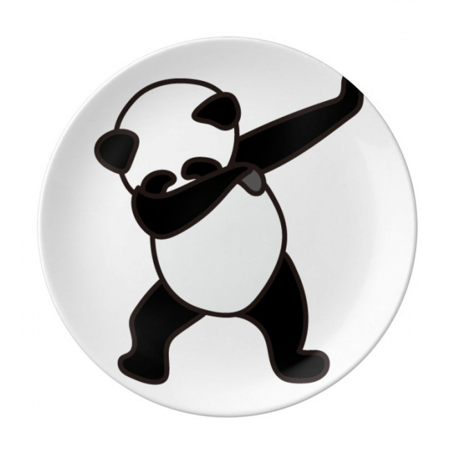 

Panda Food Posture Plate Decorative Porcelain Salver Tableware Dinner Dish