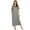 Silver Grey, variant on Women's Comfortable Nightshirt Short Sleeve Nightgown V-Neck Sleepwear Pajama Dress