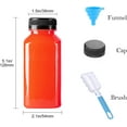 thumbnail image 2 of czcpp-Plastic Bottles with Caps 12Pcs Juice Bottles Clear Reusable Containers Black Lid Plastic Smoothie Bottles Ideal for Juice Milk Homemade Beverages (8oz), 2 of 4