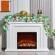 thumbnail image 4 of Artificial Rattan Vines Hanging Decor for Wedding Party Home Wall Decoration with Butterflies Floral Accents, 4 of 6