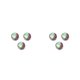 thumbnail image 4 of Eigraketly 3 piezas de botones de saxofón, botón de concha de trompeta, superficie lisa, patrón colorido, teclas de instrumento Musical de piedra Plata 2piezas Eigraketly CBP499226, 4 of 6