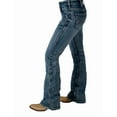 thumbnail image 2 of Cowgirl Tuff Western Jeans Womens DFMI Silver 35 Reg Light Wash JDFSIV, 2 of 5