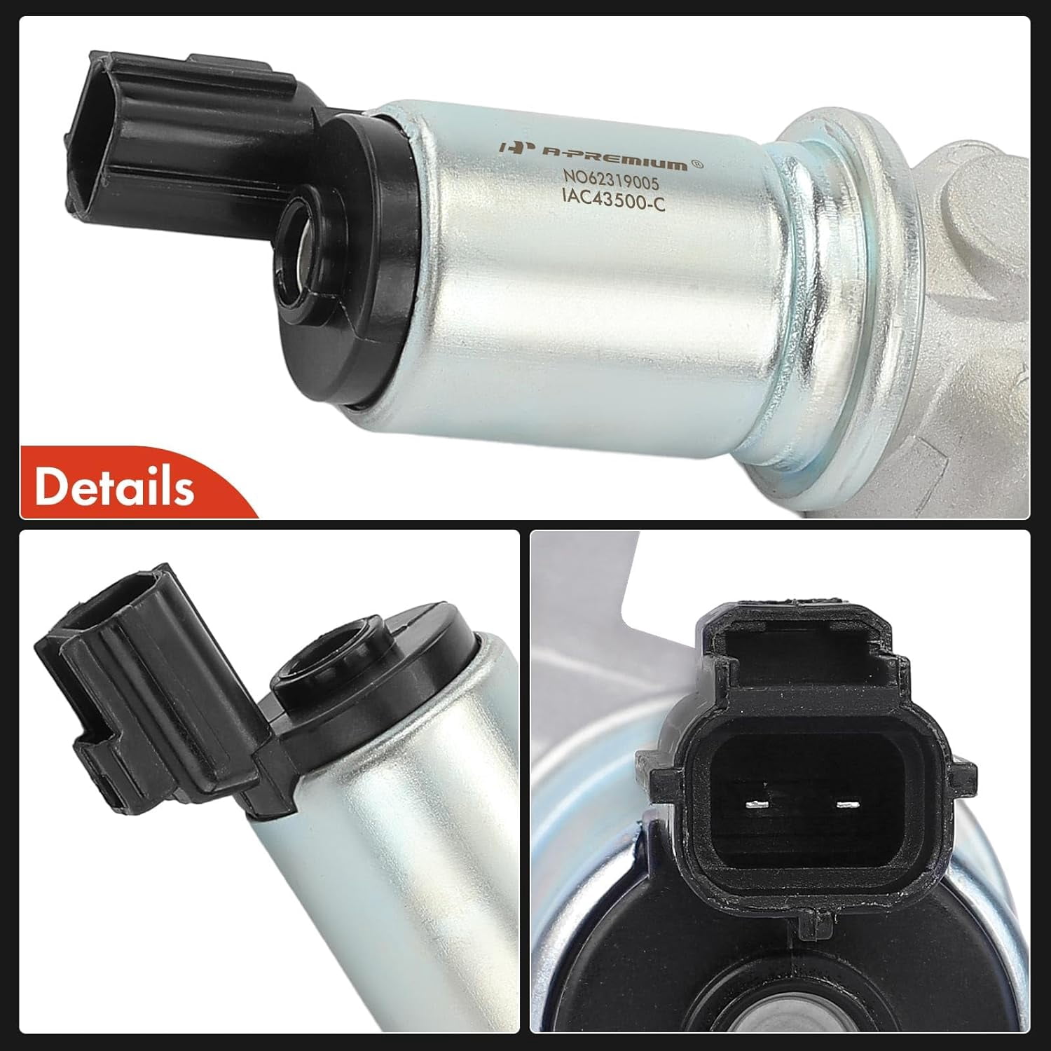 A-Premium Fuel Injection Idle Air Control Valve Compatible with Ford Explorer 1999-2001, Explorer Sport Trac 2001 & Mercury Mountaineer 1999-2001, 4.0L, Replace# XL2Z9F715AA, YU3Z9F715AA