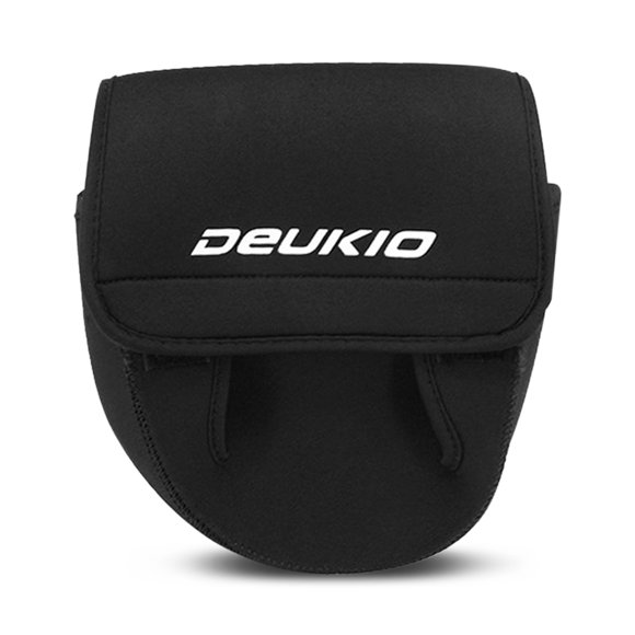 DEUKIO DEUKIO Medium Spinning Reel Bag, SBR Material, Lightweight Fishing Gear Storage, 14x15cm/5.5x5.9in, 82-100g/2.9-3.5oz