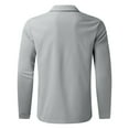 thumbnail image 4 of ameIAEA Men's Long Sleeve Golf T Shirt Lightweight Casual Zip Up Collar Shirts Bussiness Work Tops, 4 of 7