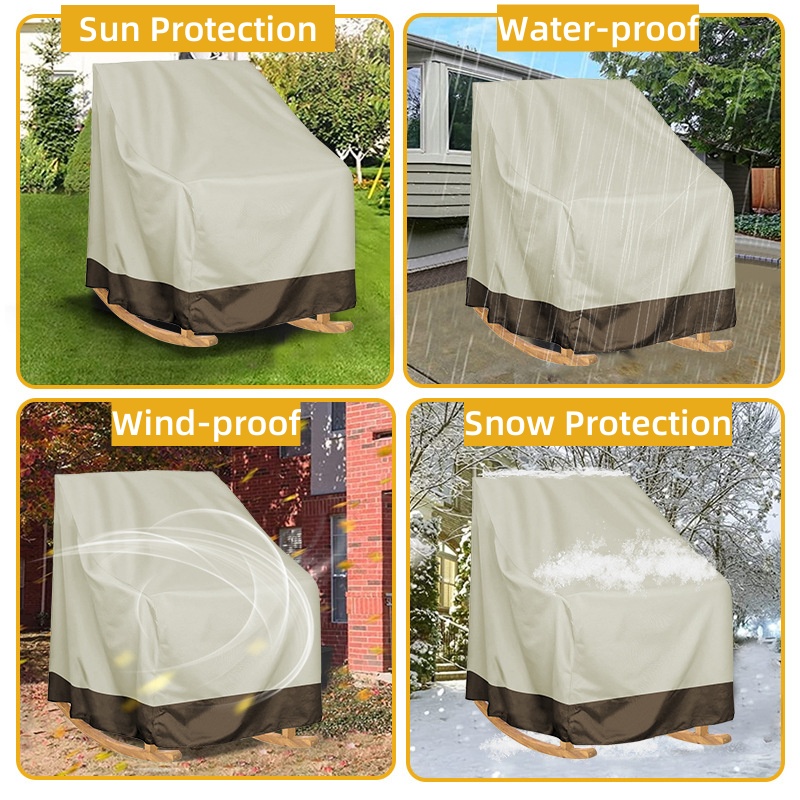 MTYIQS 2 Pack Outdoor Furniture Covers, Heavy Duty Waterproof Chair Covers for Patio