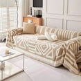 TUTUnaumb Thick Boho Sofa Covers,NonSlip Geometric Couch Cover for