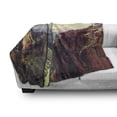 thumbnail image 3 of Canyon Soft Flannel Fleece Throw Blanket, View of the Canyon with a Narrow Long River Line Prehistoric Forces Nature, Cozy Plush for Indoor and Outdoor Use, 50" x 70", Multicolor, by Ambesonne, 3 of 6