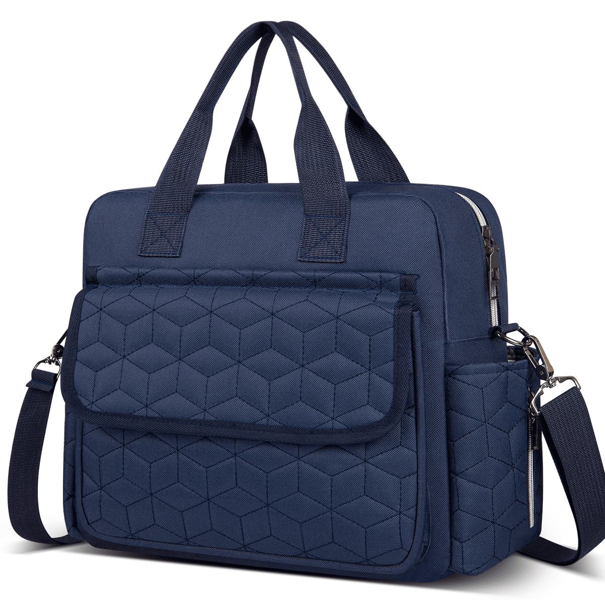 Diaper Bag Tote, Multifunction Baby Diaper Bag with 3 Insulated Pockets, Dry & Wet Compartment Large Capacity Bag, Crossbody Travel Maternity Bag for Mom Dad,Lightweight Shoulder Mommy Bag
