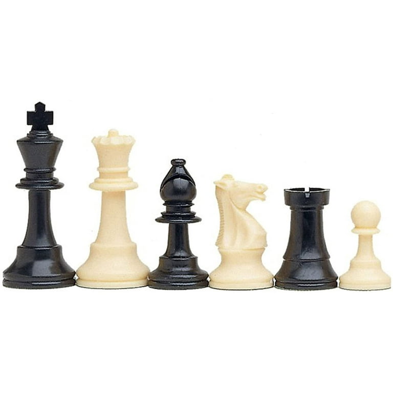 Basic Chess Set Combination with Silicone Chess Board and Single Weighted  Regulation Plastic Chess Pieces