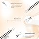 thumbnail image 3 of Brocha De Maquillaje Profesional De Contorno Plano, Brocha Cosmética Para Rubor Facial, Brocha Para Base, Brochas De Maquillaje Cateissary CE009674-02, 3 of 5